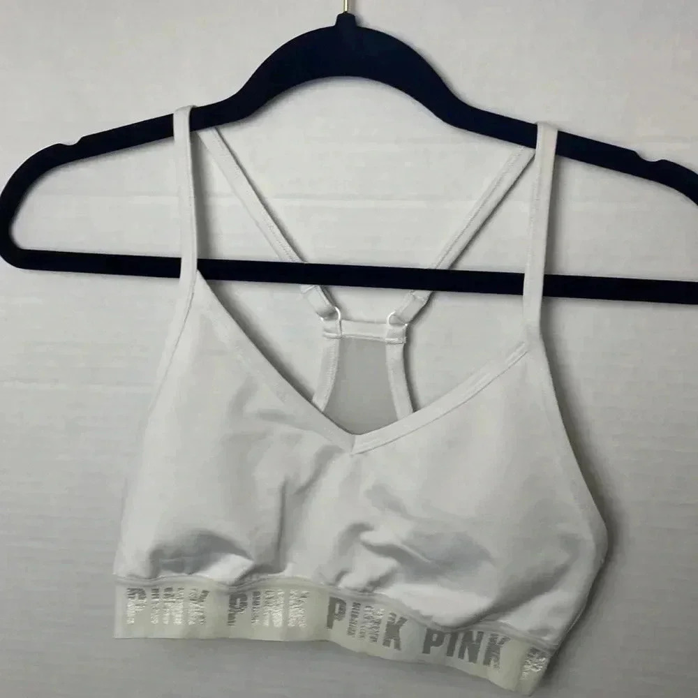 Pink Racerback light impact Sports Bra